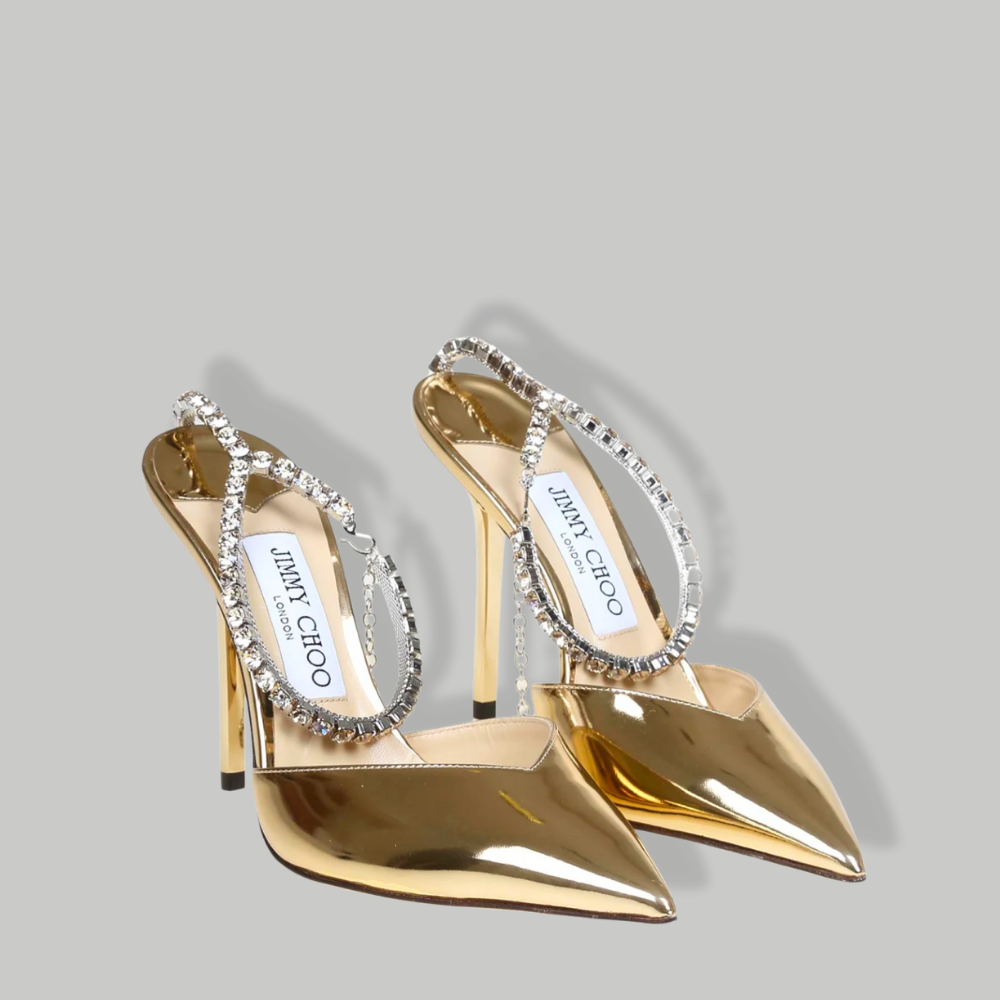 Jimmy Choo - SAEDA 100 - liquid metal