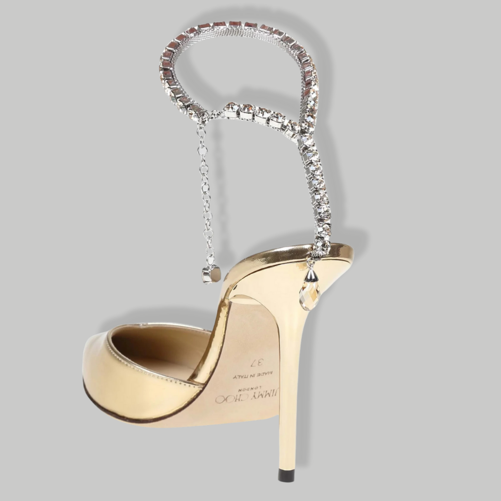 Jimmy Choo - SAEDA 100 - liquid metal