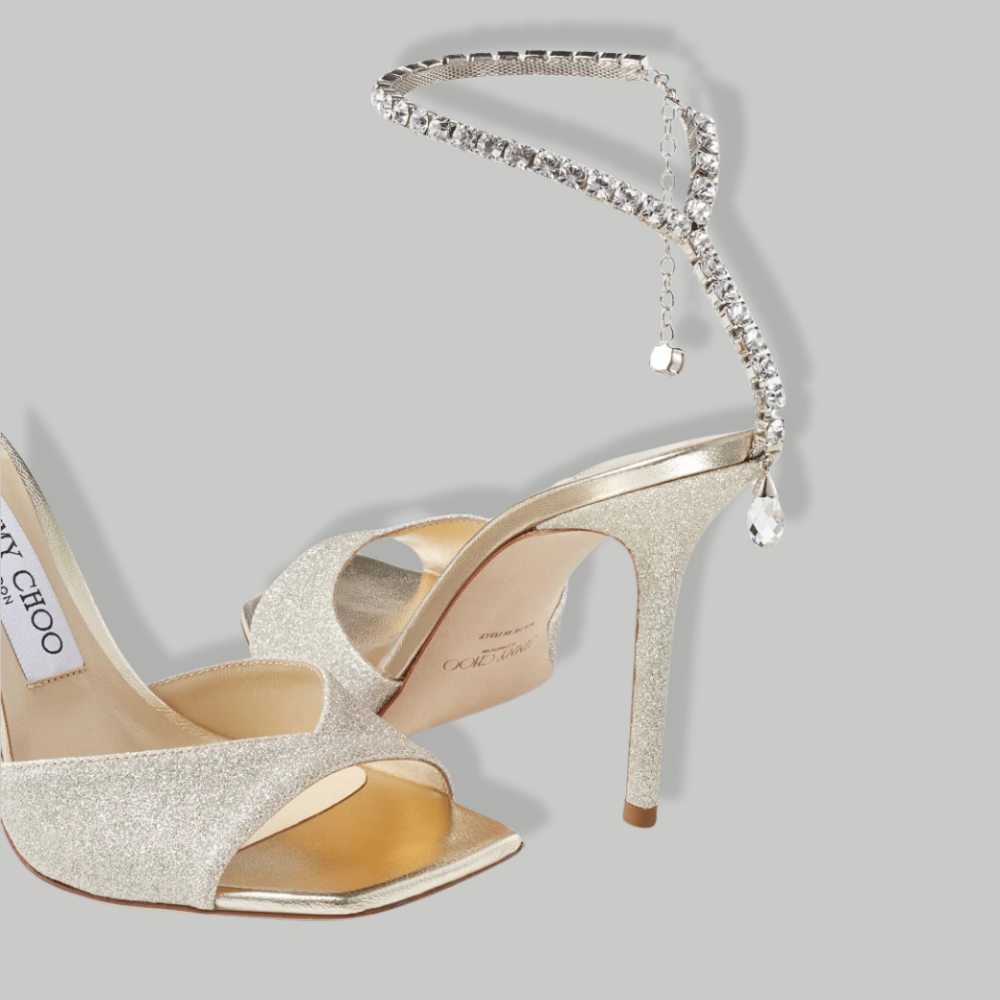 Jimmy Choo - SAEDA SANDAL 100 - Guy Glitter