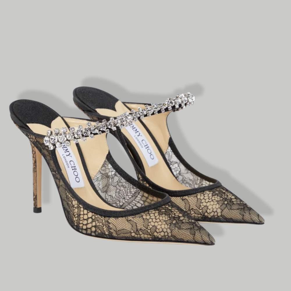 Jimmy Choo - Bing 100 - METALLIC SUMMER BLACK