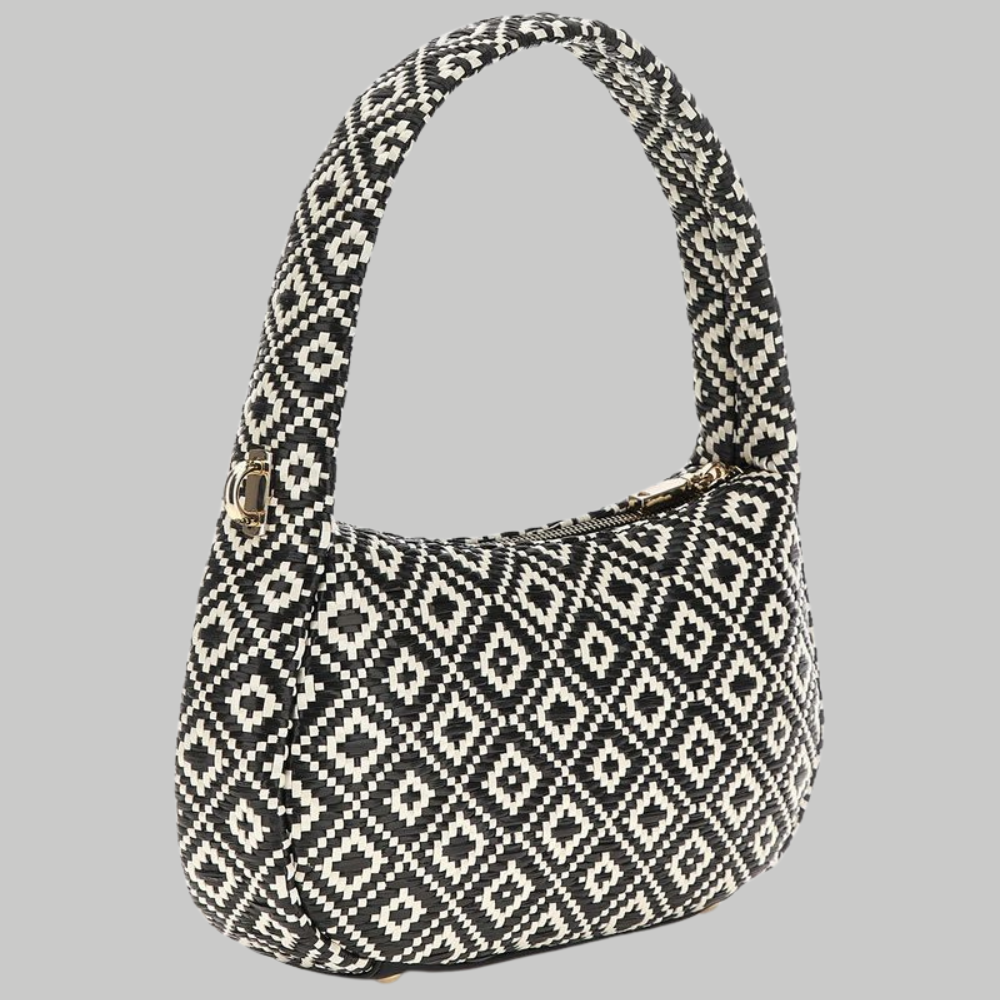 Rianee raffia shoulder bag
