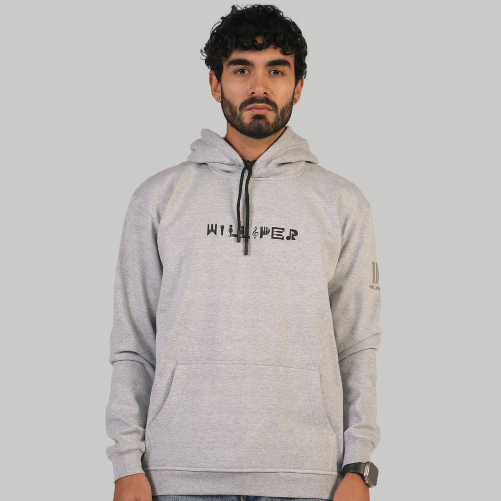 Musical font - hoodie