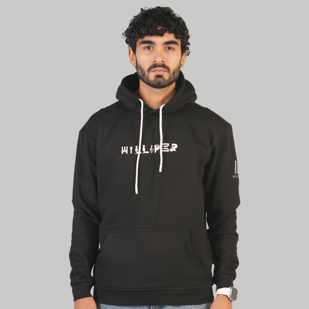 Musical font - hoodie