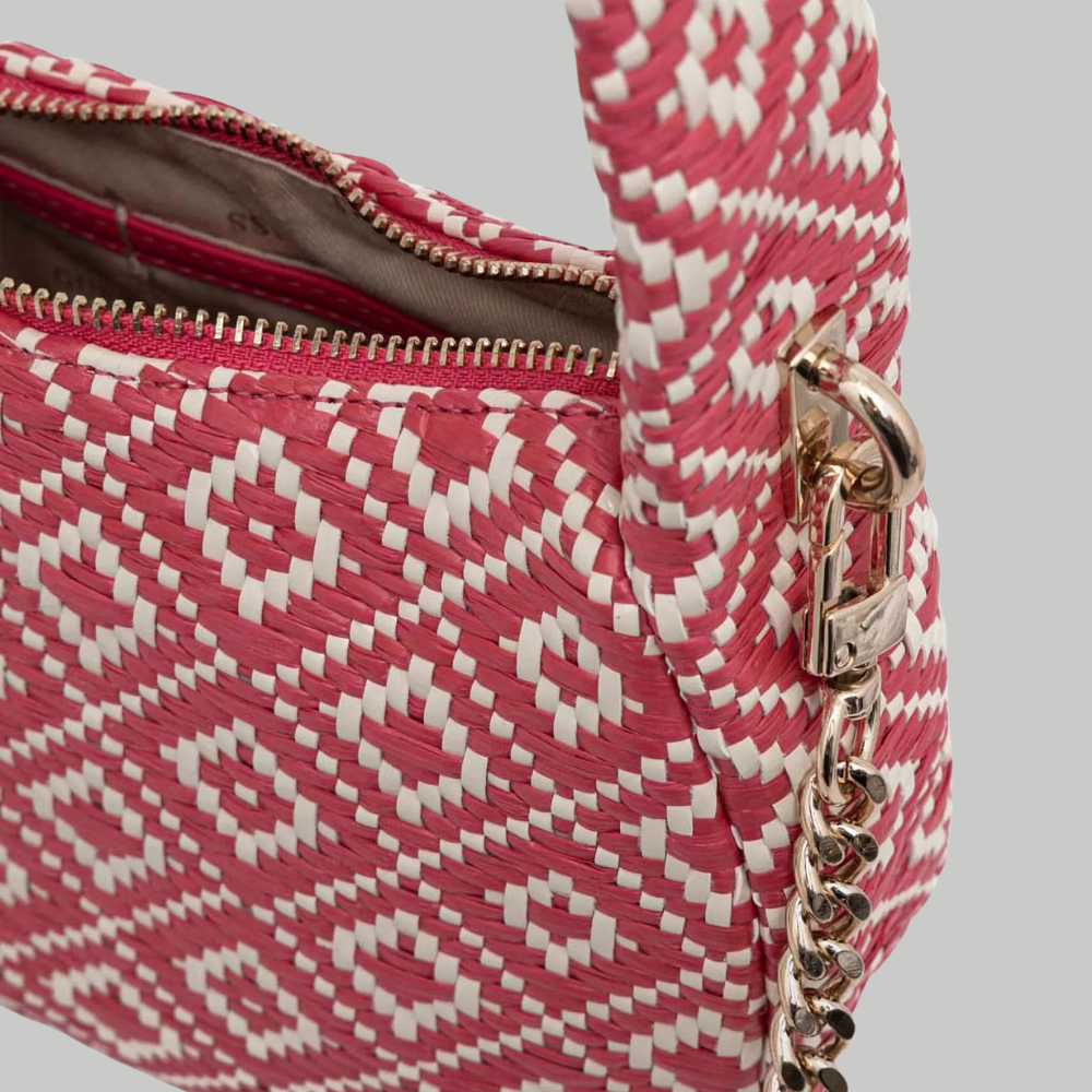Rianee raffia shoulder bag