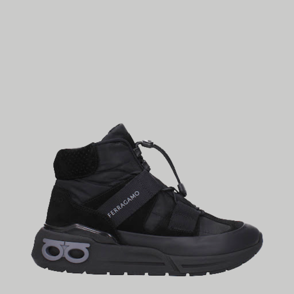 Salvatore Ferragamo - Leonida Uomo Tessuto Nero